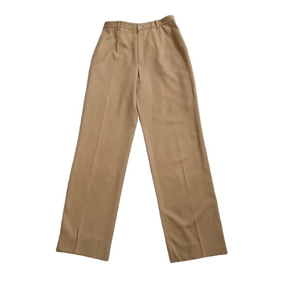 Alexander’s Pants - ALEXANDERS Griff Styl Womens Size US 10 Vintage Tan High Rise Wool Dress Pants